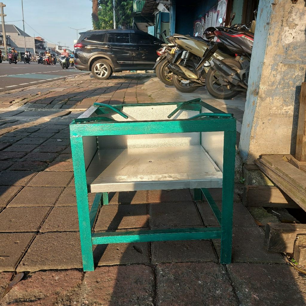 rangka besi kompor gas/dudukan besi kompor semawar gas 45 x 45 x 40