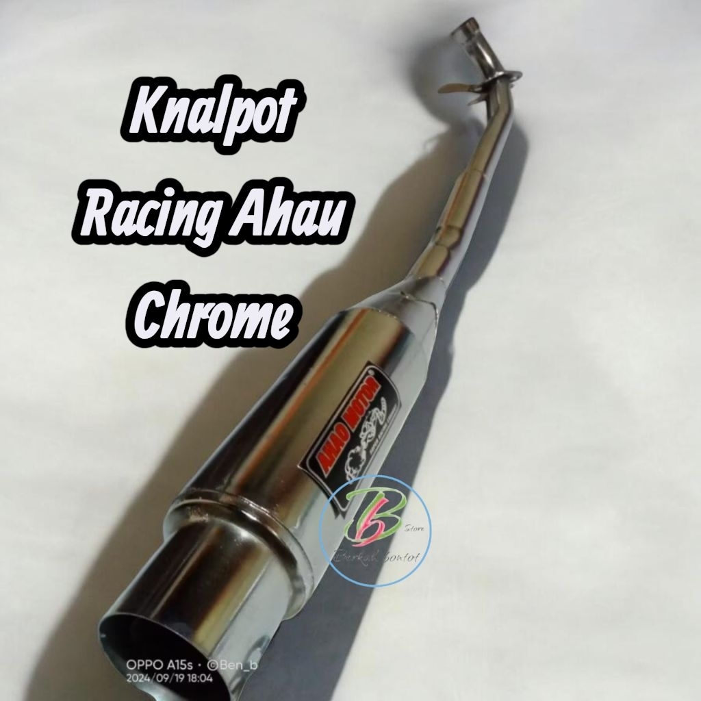 Knalpot Racing AHAO Full Besi CHROME Pnp Untuk Motor Supra Supra x Supra fit smash Shogun Titans Jup