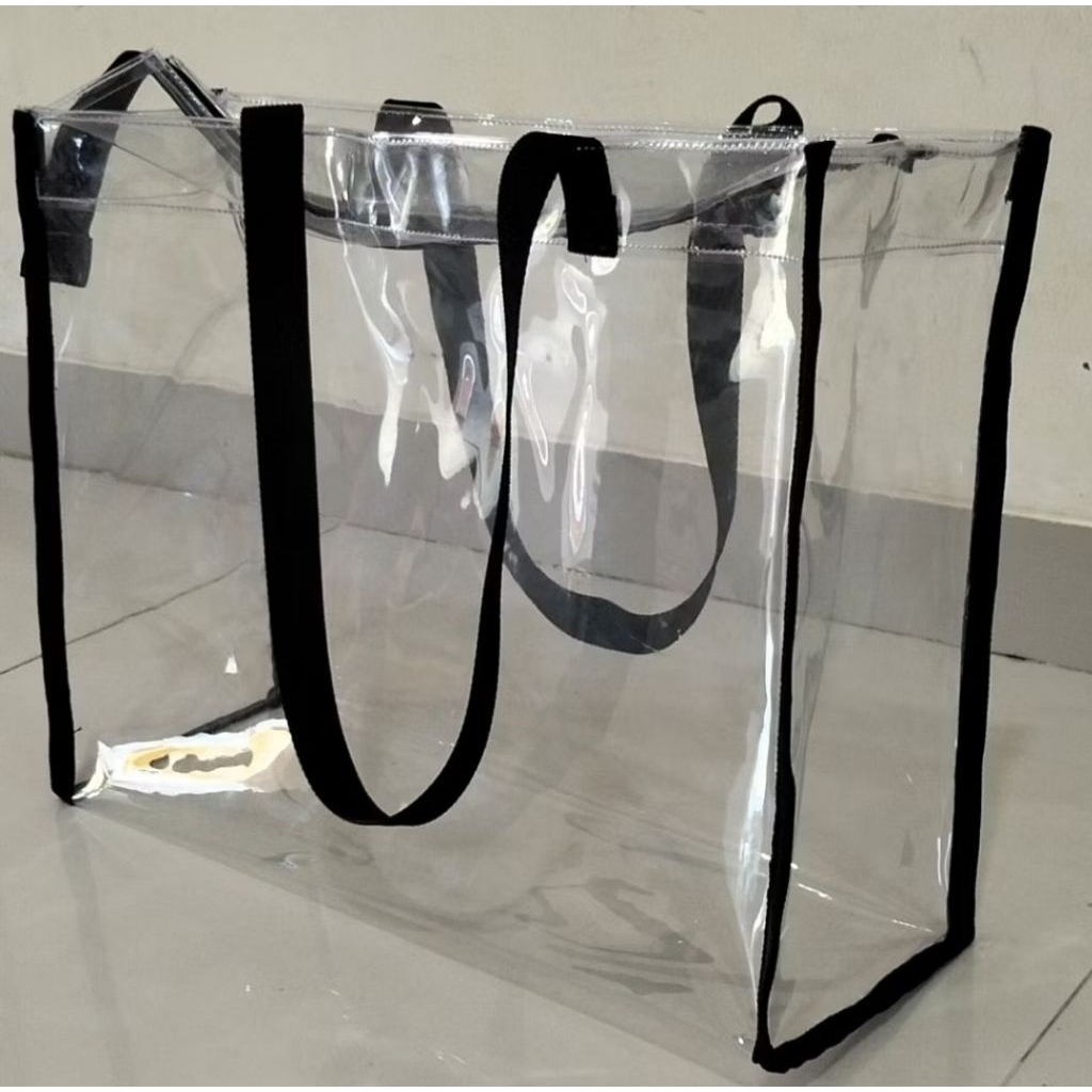 Tote Bag Mika Tebal Transparan Tas Mika Serbaguna Bahan Waterproof