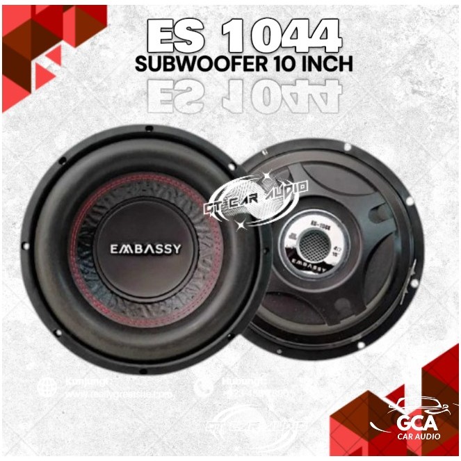 Subwoofer 10 Inch Embassy ES-1044 Double Coil Embassy 10" ES 1044