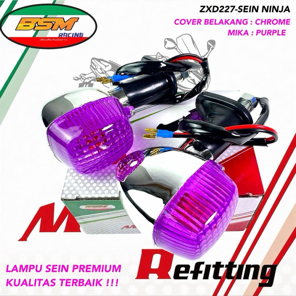 Sepasang Sen Sein Ninja RR Ninja R Ninja SS Riting Ritting Lampu Sein Ninja RR Ninja R Ninja SS Sein