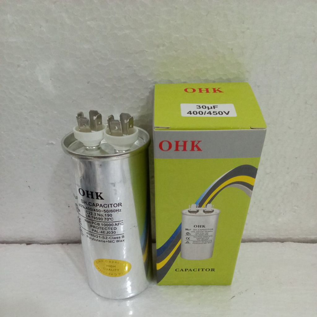 KAPASITOR AC 30 UF  OHK - CAPASITOR AC OHK