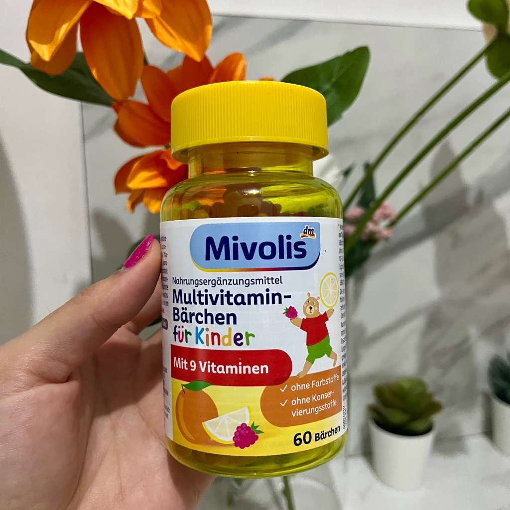 Mivolis Multivitamin-Baerchen fuer Kinder Fruchtgummis, 60st 120 g | Multivitamin Fruit gummy untuk 