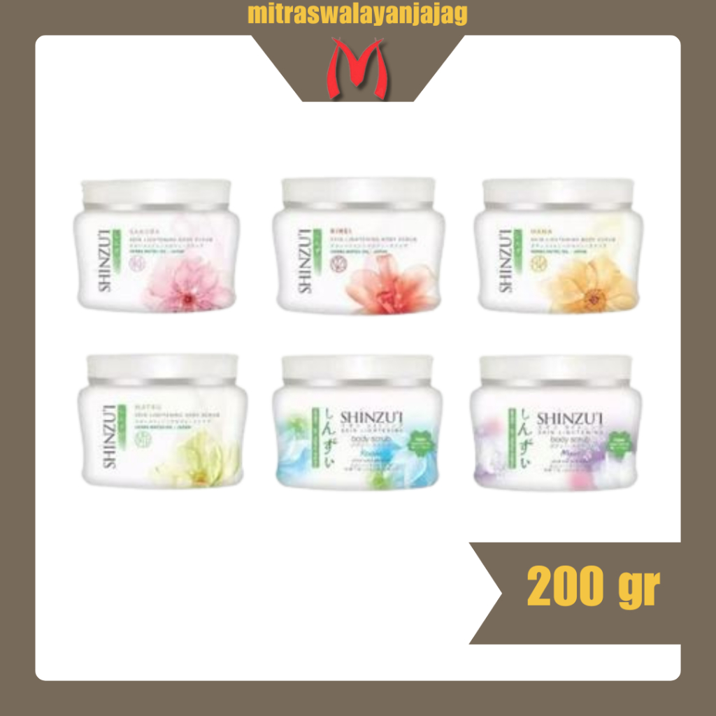 SHINZUI Lulur Scrub Kemasan 200gr All Varian | Melembabakan dan Mengahluskan Kulit |