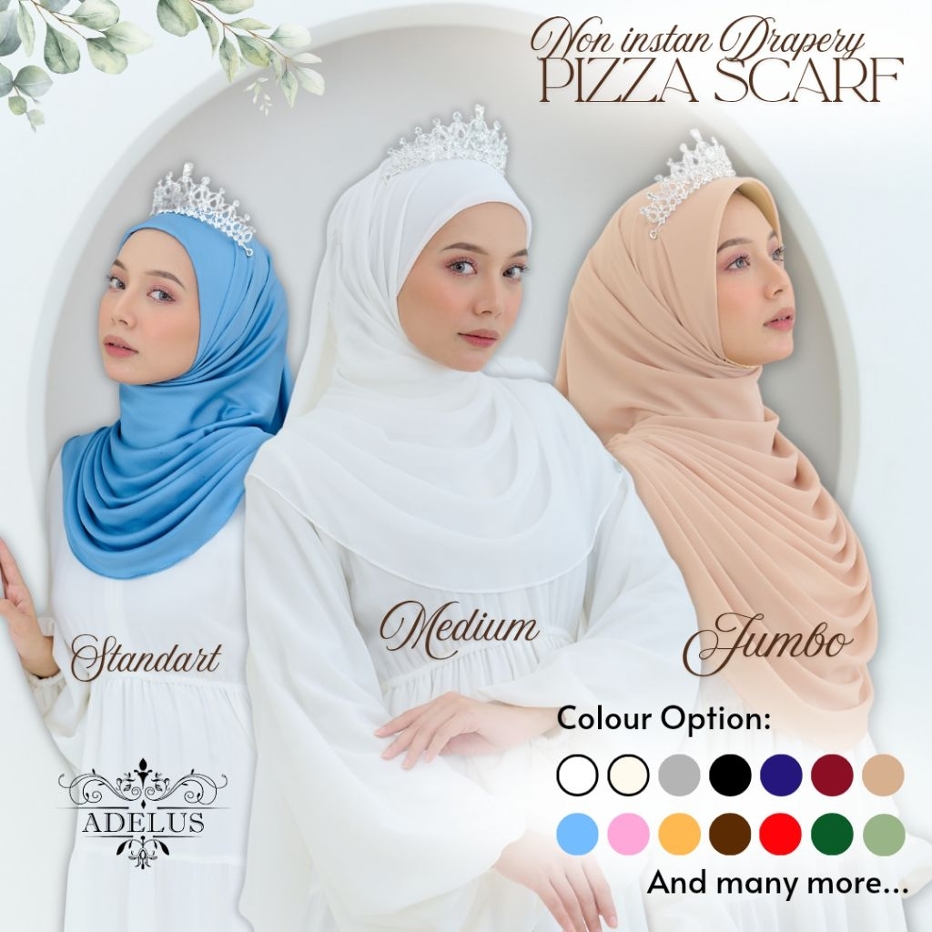 Pizza Scarf Drapery Manual (non instan) Babydoll Armany