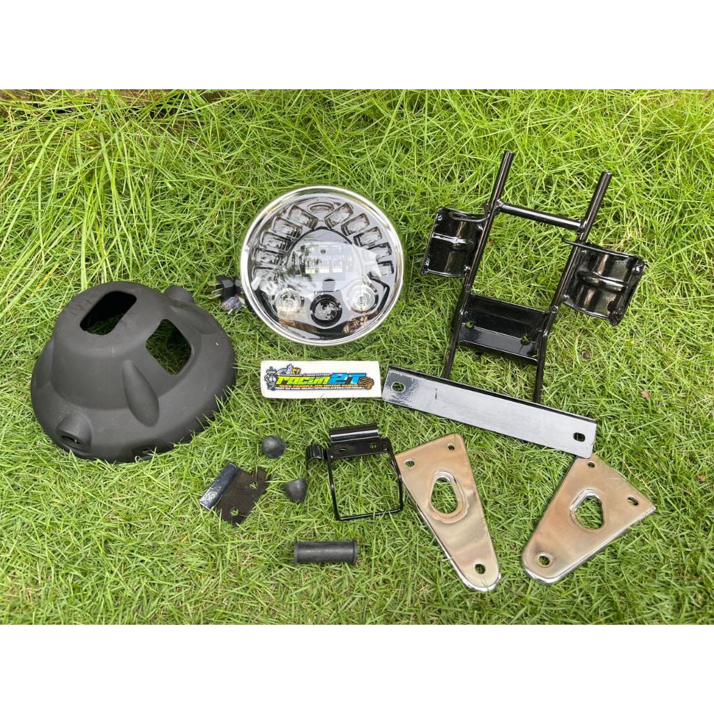 Paket set lampu depan daymaker Rx King new peredam