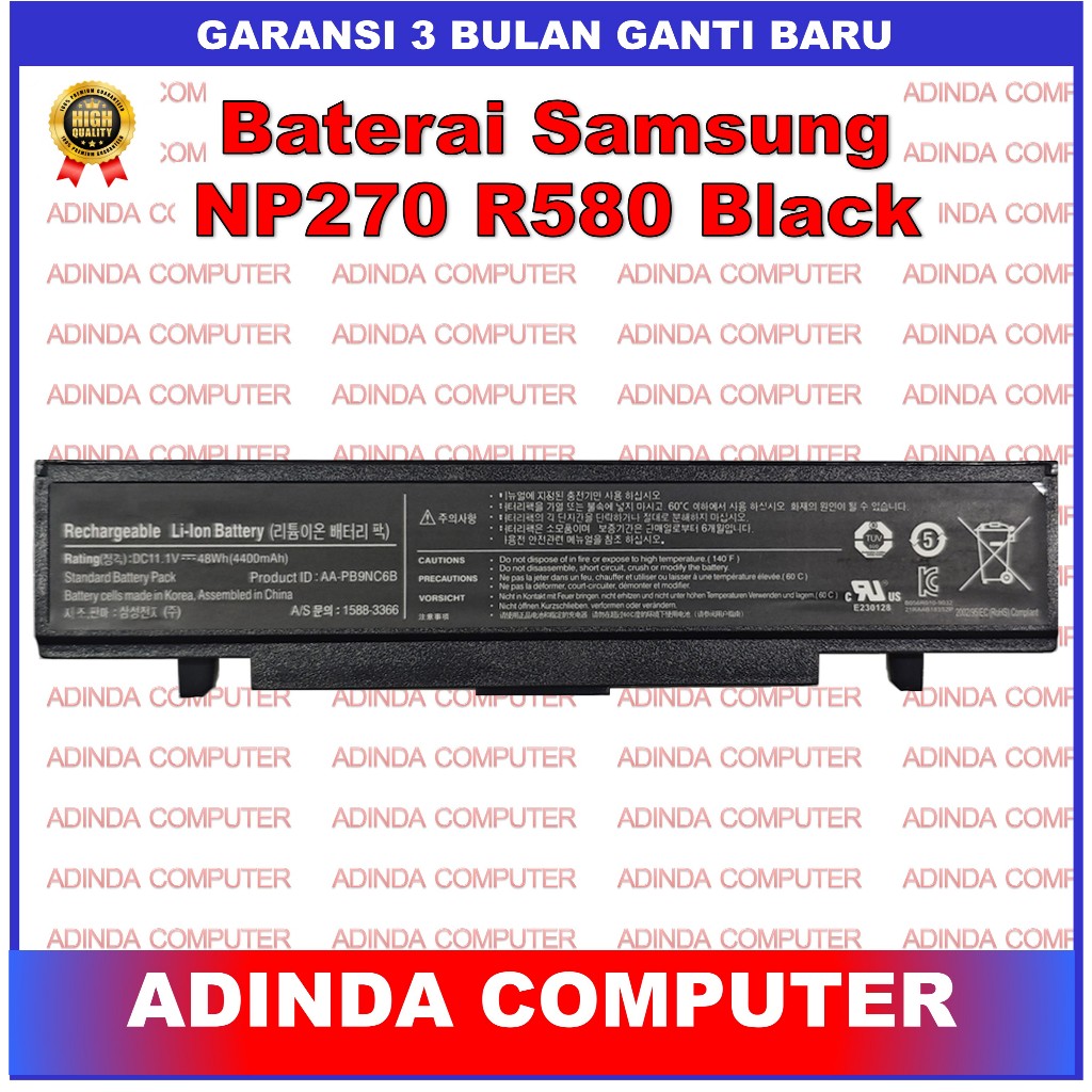 Baterai SAMSUNG NP270 NP275 NP275E NP275E4E NP275E4V NP275E5E