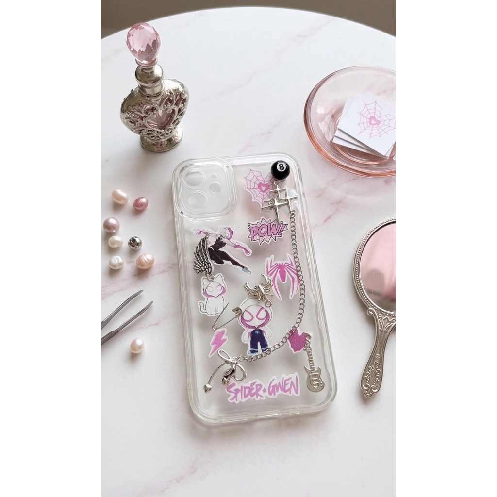CASE HP CUSTOM UNIK RESIN TIMBUL AESTHETIC UNTUK IPHONE DAN ANDROID