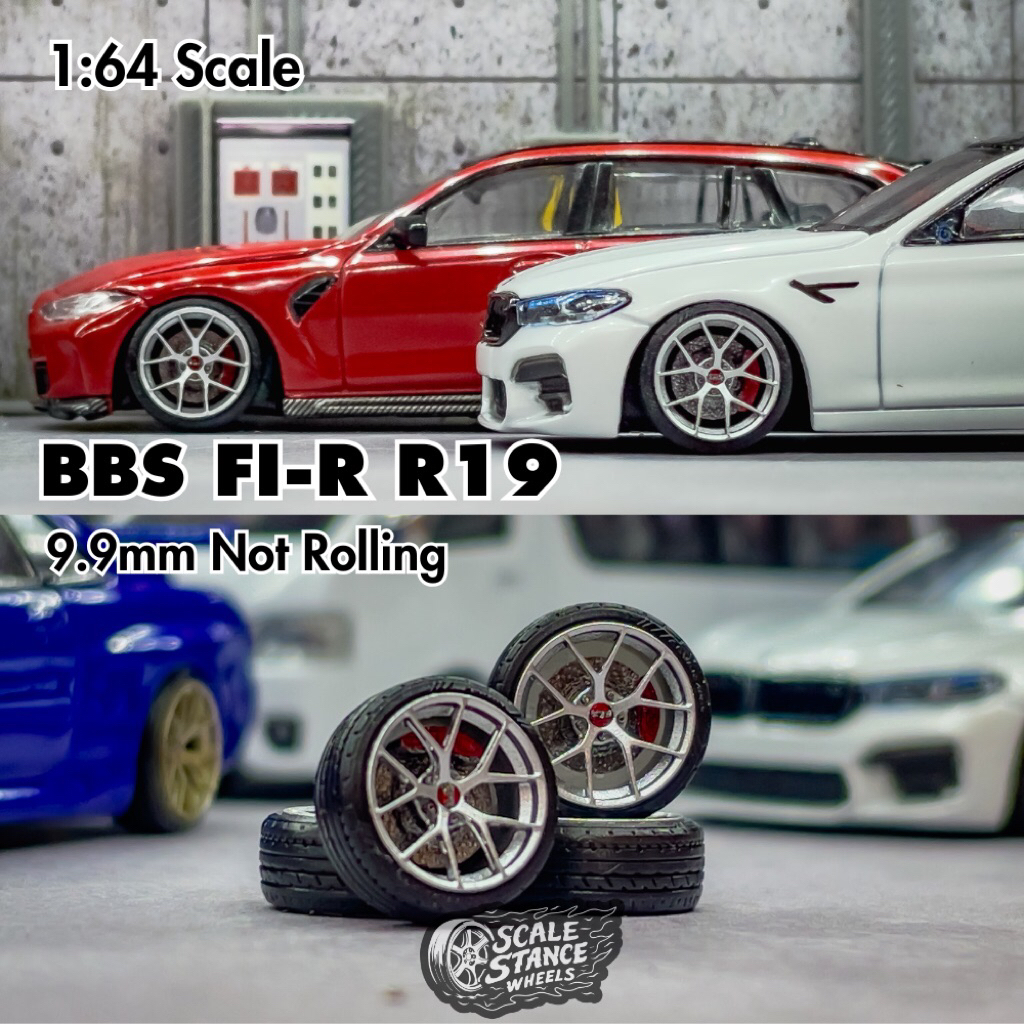Velg Diecast BBS FI-R R19 Ukuran 9,9mm Skala 1:64 Scale Stance Mini Scale