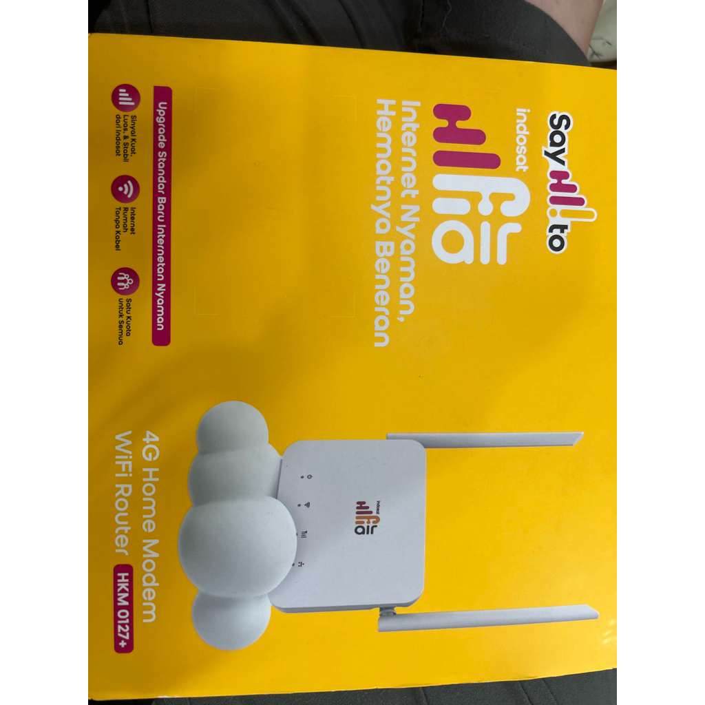 Indosat HiFi Air 4G Wifi Router HKM 0127+ + KUOTA 50Gb