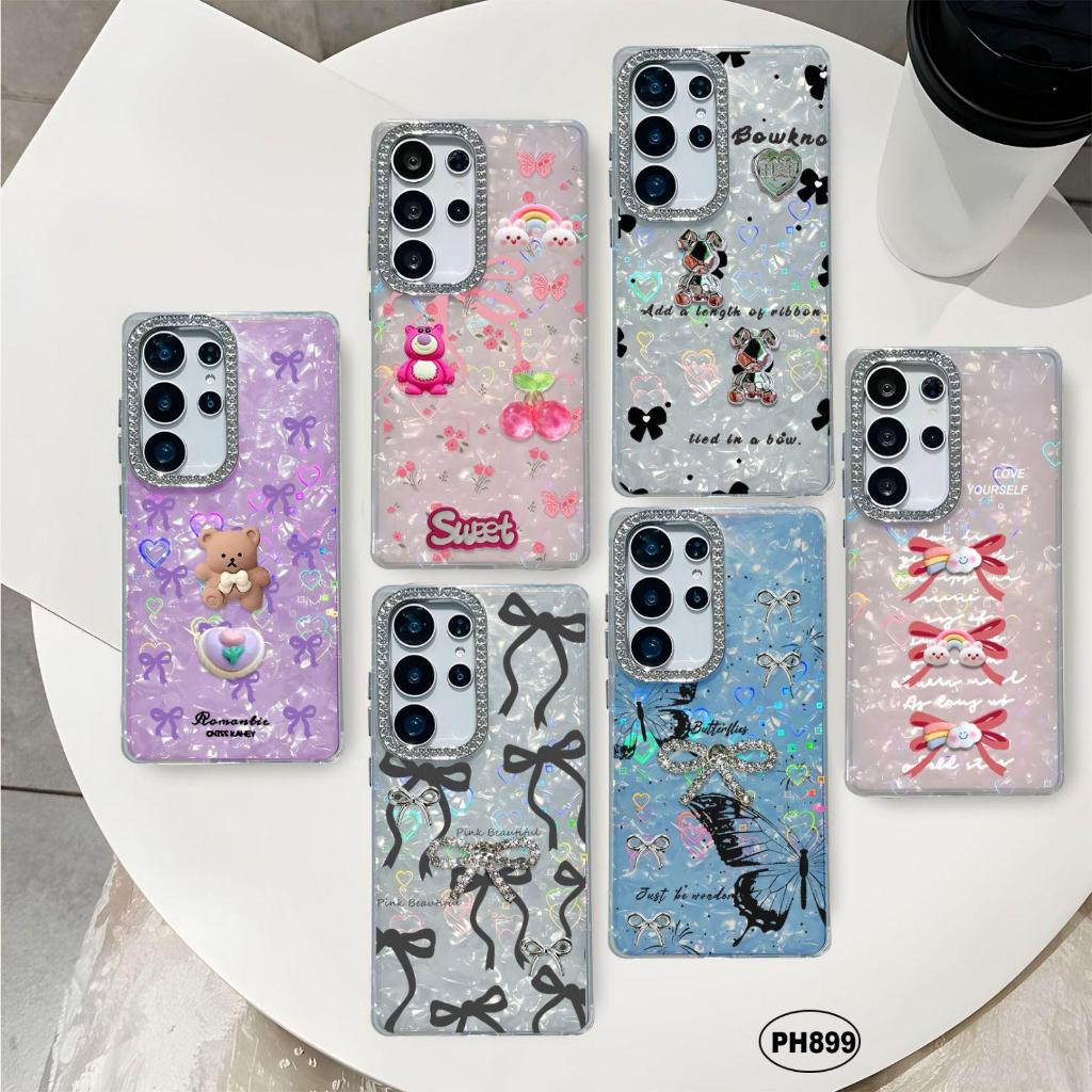 CASE MOTIF ESTETIK GLITER 3D BONEKA FOR VIVO Y03, Y15S, Y16, Y20, Y21, Y91