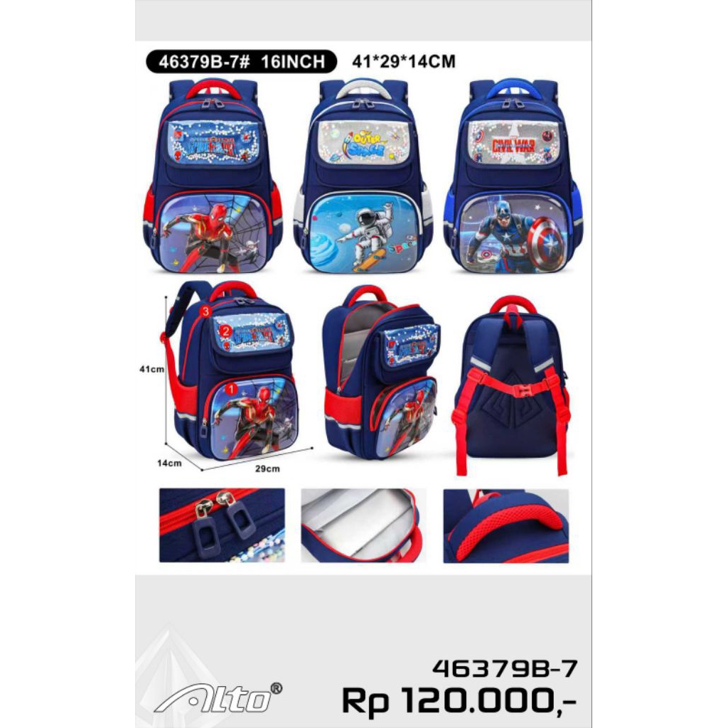 TAS RANSEL SEKOLAH ALTO COWOK TERBARU