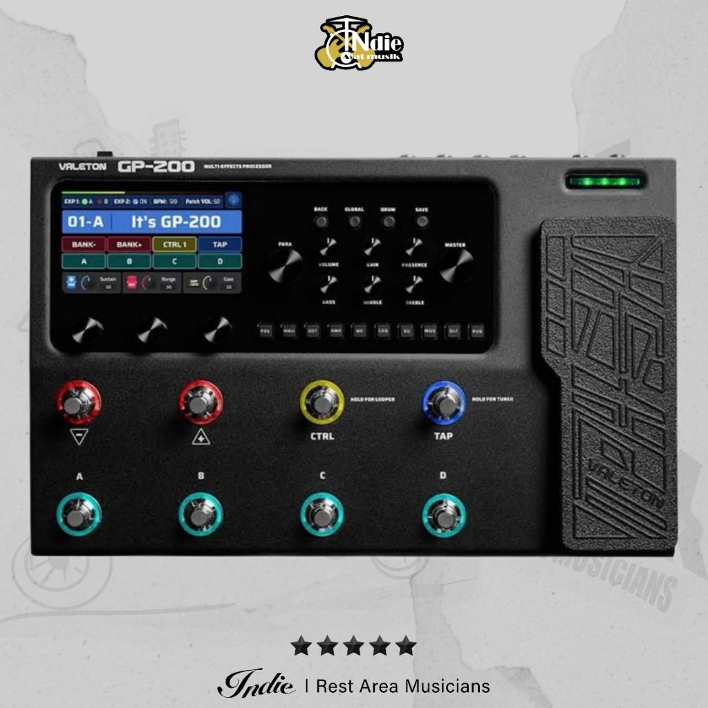 Valeton GP200 GP 200 Multi Effect Processor l Efek Gitar Digital
