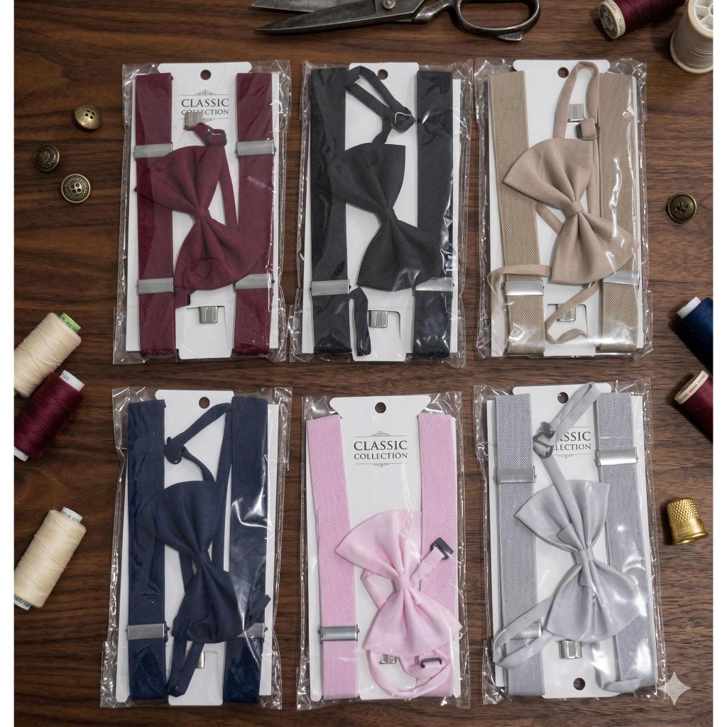 Set Dasi Kupu-Kupu & Suspender Anak Premium Set Suspender + Bow Tie Karakter