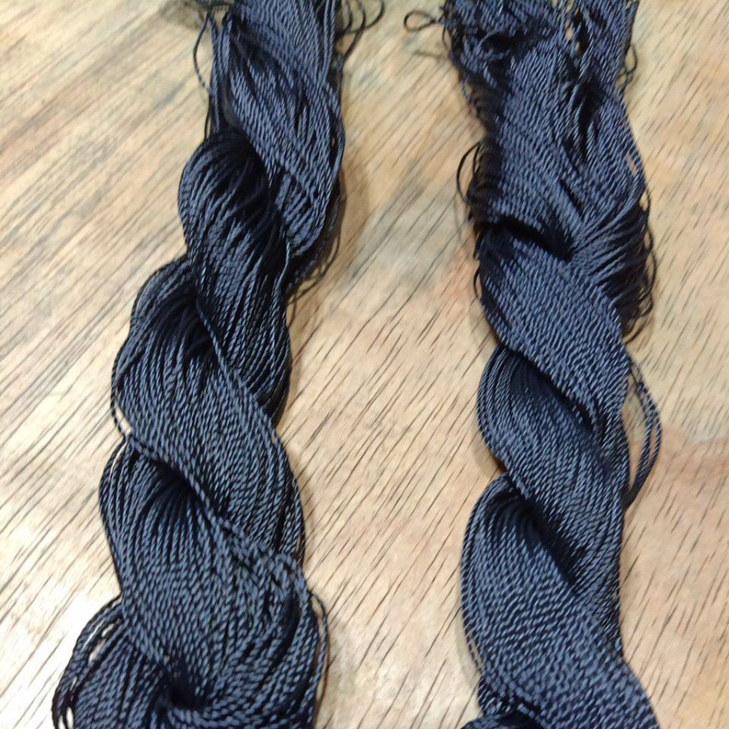 benang nylon hitam buat list jaring harga 2 ikat