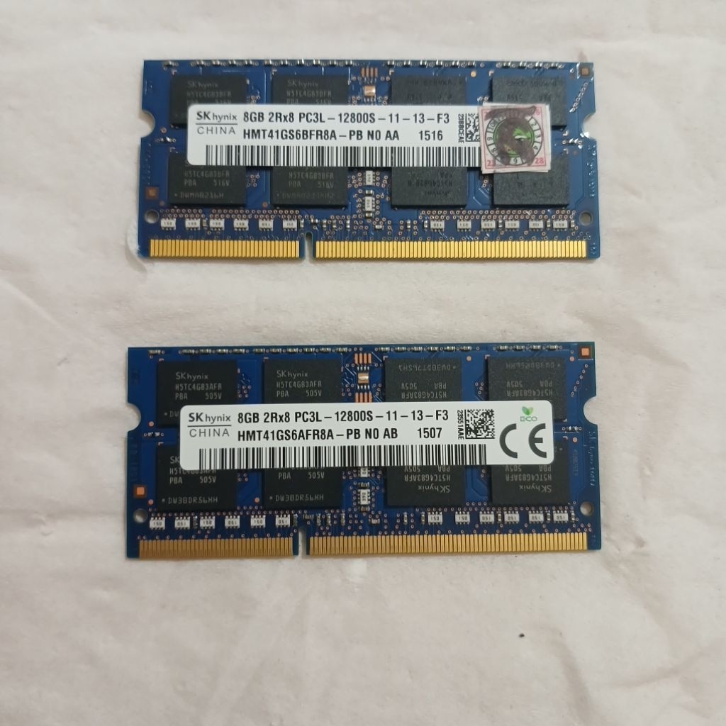 Ram Laptop ddr3l 16gb 2x 8gb pc3l-12800 sk-hynix copotan laptop