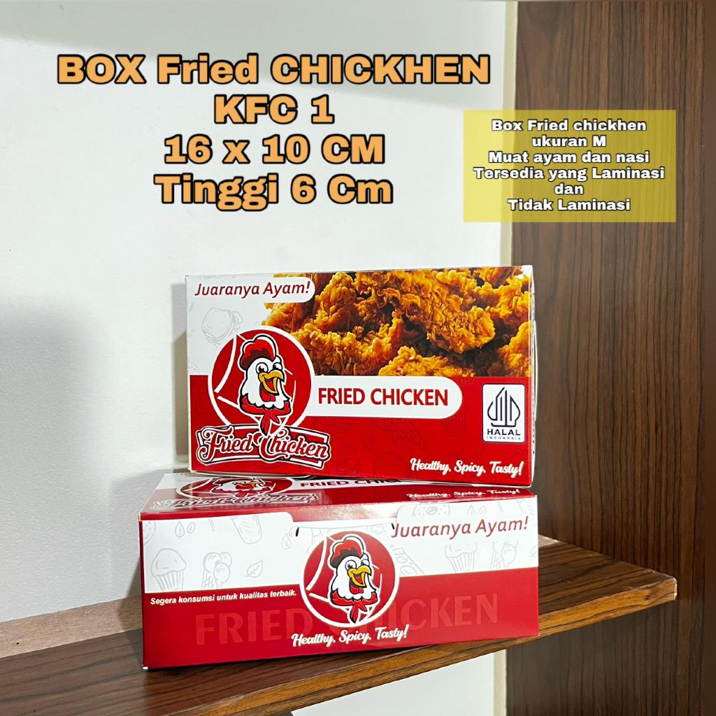Box M KFC 1 Laminasi ecer/box ayam/box friedchicken/box ayam crispy/box ayam goreng