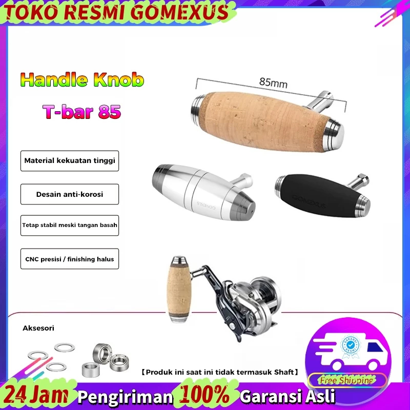Gomexus Saltwater Type T-bar Handle Knob used for Shimano Daiwa  Saragosa SW Series Penn Clash Confl