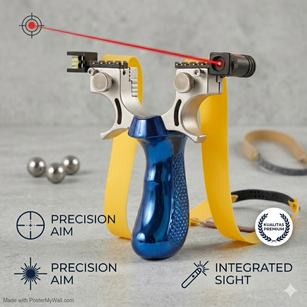 SET LENGKAP Ketapel Laser Slingshot Hunting Berburu Ikan Akurasi Tinggi BERBURU BERKWALITAS SERBAGUN