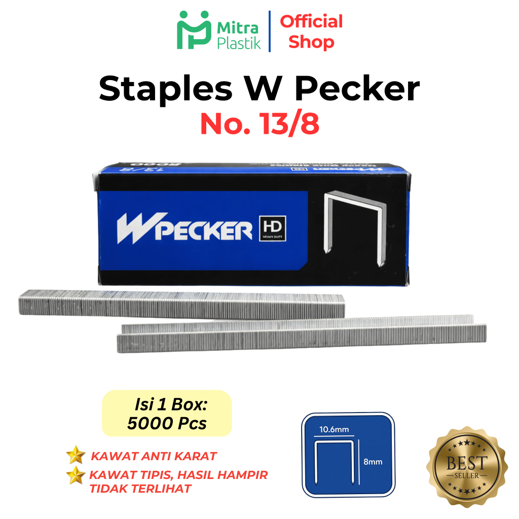 Staples W-pecker 13/8 Staples Heavy Duty Staples Besar Isi Hekter