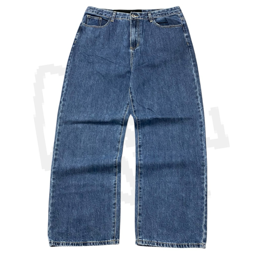 Denim & Denim baggy blue jeans