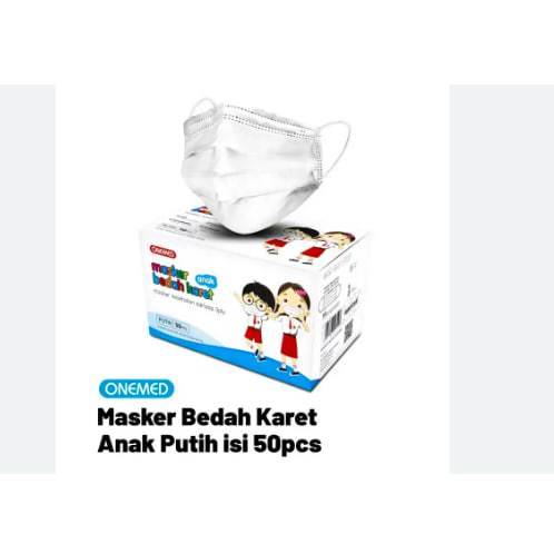 Onemed Masker Bedah Anak isi 50 Putih
