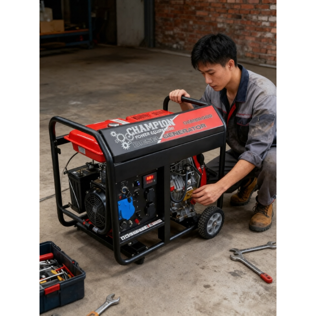 Genset Open 5500 Watt Solar Champion CEM8000D USA Teknologi