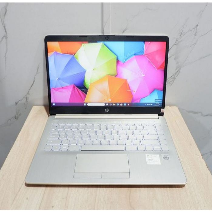 Laptop HP 14s-cf2075TU Intel Core i3-10110U Ram 8Gb Ssd 256Gb Windows 11 Laptop Murah Bergaransi