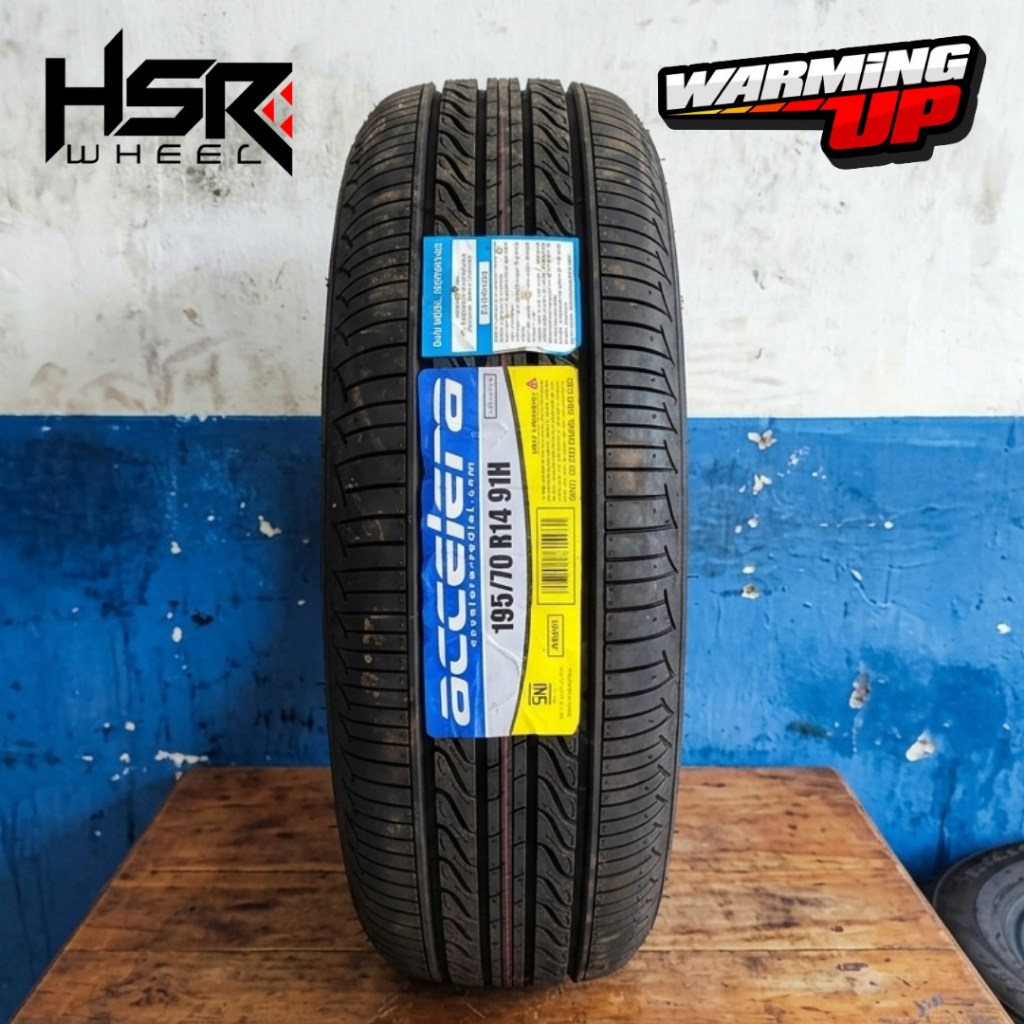 Ban Harian Lokal Ukuran 195 70 Ring 14 ACCELERA ECOPLUSH TUBELES BARU 195/70 R14 Accelera