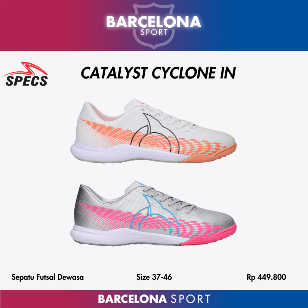 OrtusEight Catalyst Cyclone IN - Sepatu Futsal Ortus size 37 38 39 40 41 42 43 44 45 46 Original Ori