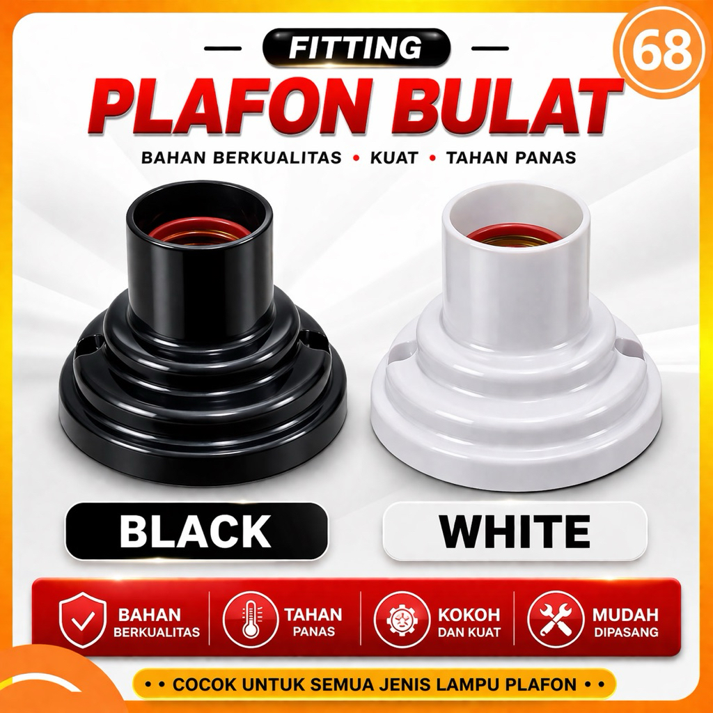 Fitting Plafon Bulat E27 Mikawa MG-8327