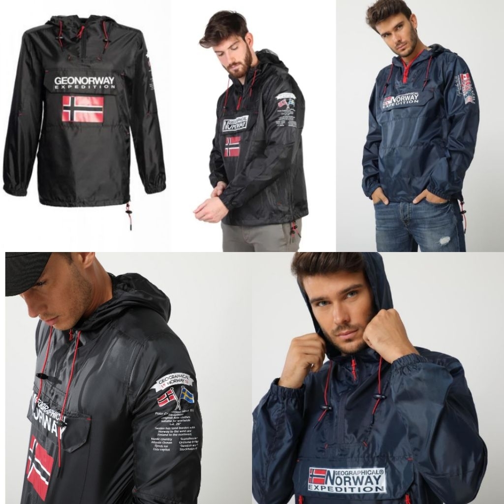 Jacket Anorak Pria Geographical Norway Waterproof Anti Angin dan Hujan GNX Turbo Dry Nyaman Outdoor