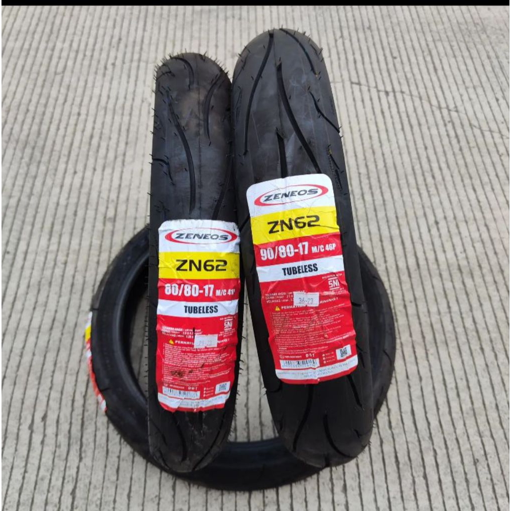 PROMO BAN TUBLESS ZENEOS ZN62 RING 17  80/80, 90/80, 100/70, 110/70, 120/70, 130/60
