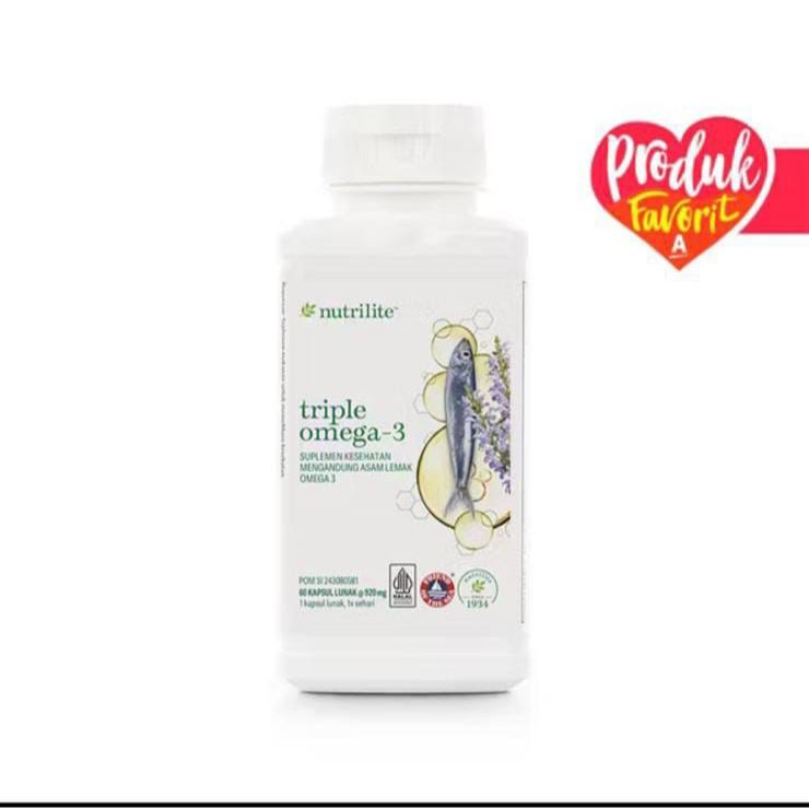 Nutrilite Triple Omega 3 - 60 Softgel Amway / Salmon Amway Ori