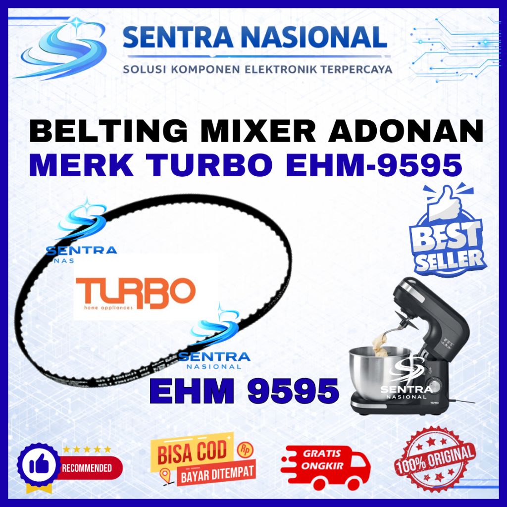 KARET MIXER TURBO EHM 9595 ORIGINAL | BELTING MIXER TURBO EHM9595 KUALITAS BAGUS | VANBELT MIXER TUR