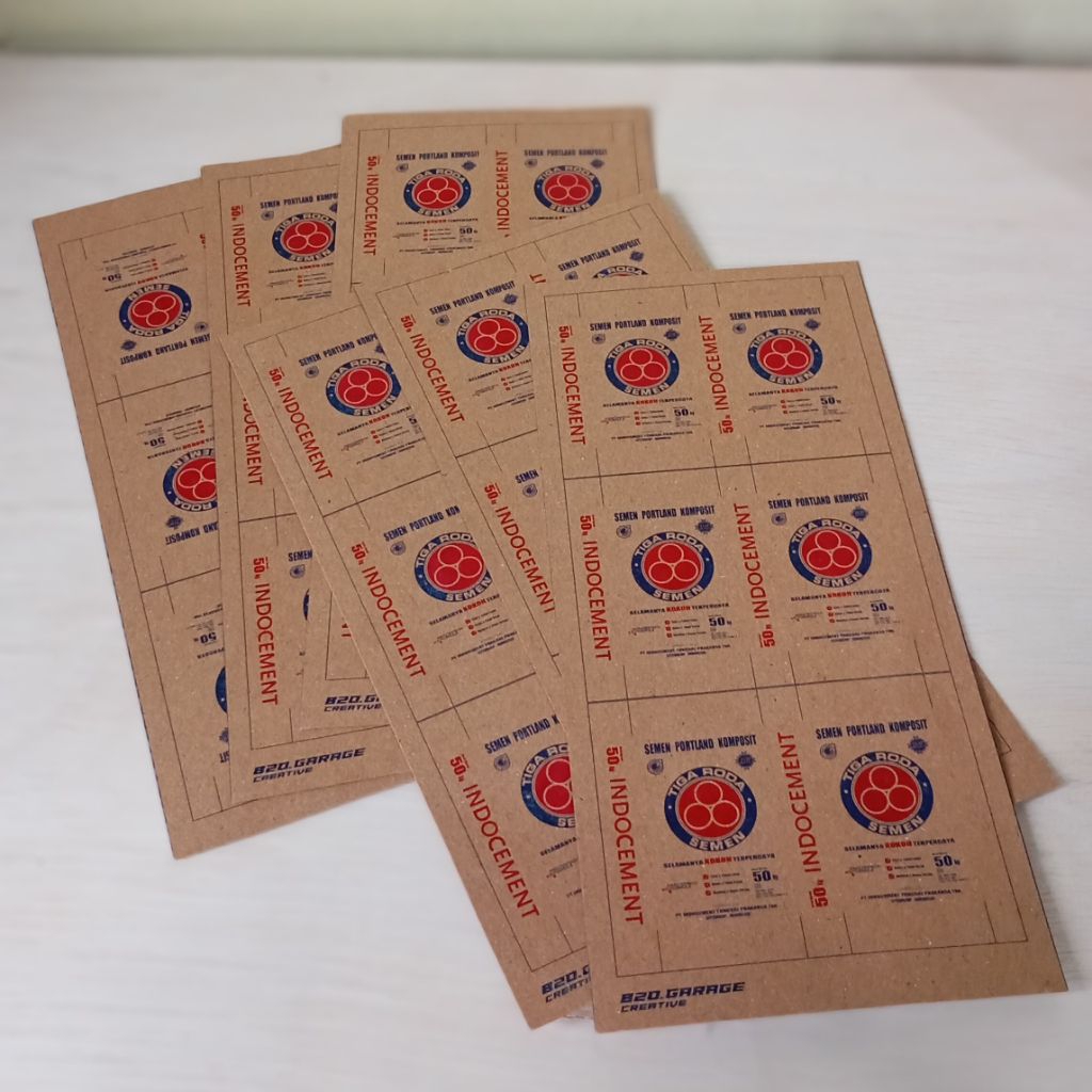 Pola DIY Miniatur Muatan Semen Tiga Roda Skala Truk Plastik L300 Grandmax Traga Hilux Universe