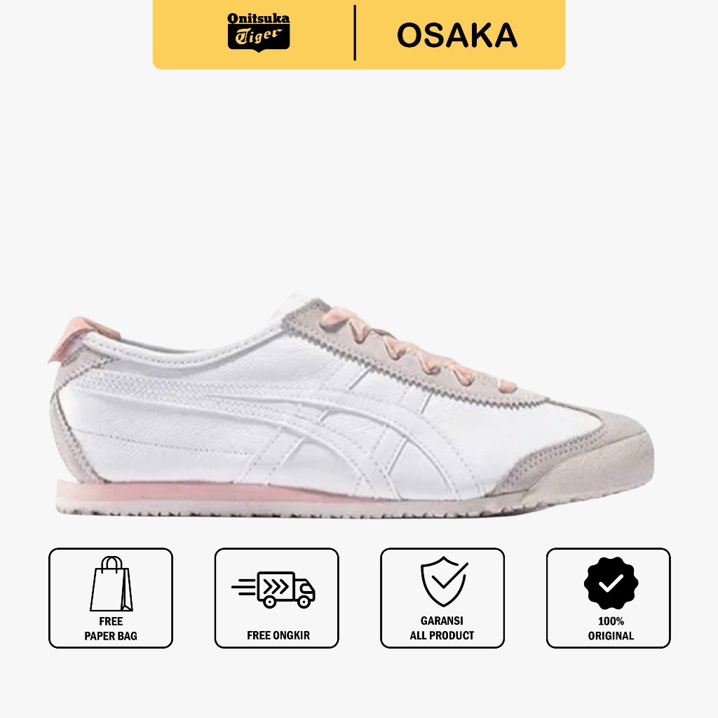 Sepatu Onitsuka Mexico 66 Tali Pita Pink/ Sepatu Pria/ Sepatu Wanita/Sneakers Unisex