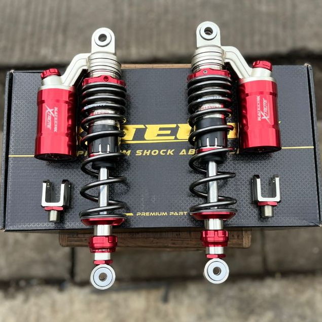 Shockbreaker Belakang Shok Belakang KTC Katecok 320mm Titan Tabung Merah Universal Bebek Matic CB GL
