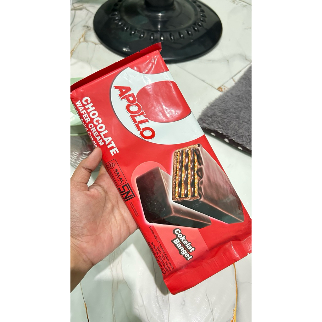 [Ecer] APOLLO WAFER COKLAT IMPORT HALAL WAFER COKLAT SUSU