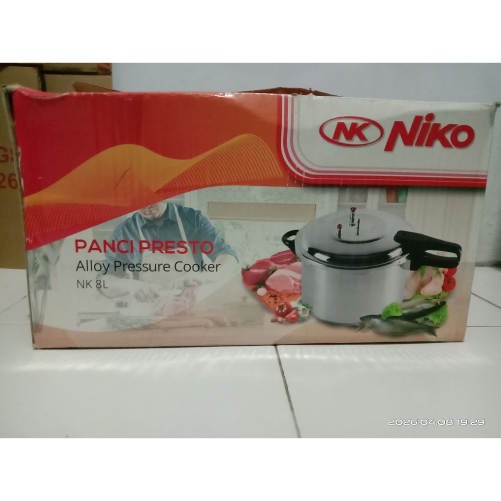 panci presto Merk Niko 8 liter