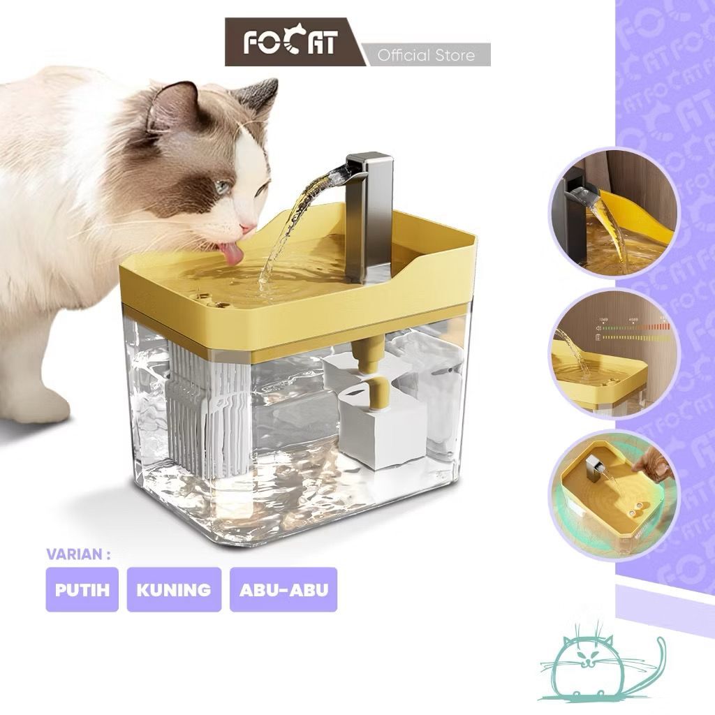 Dispenser Minum Kucing Anjing Filter Air