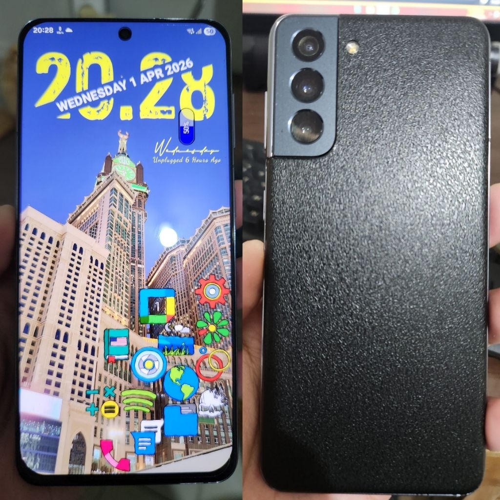 Samsung Galaxy S21 5G 8/256 GB EX INTER DUAL SIM IMEI AMAN MINUS SUDAH PERNAH GANTI LCD