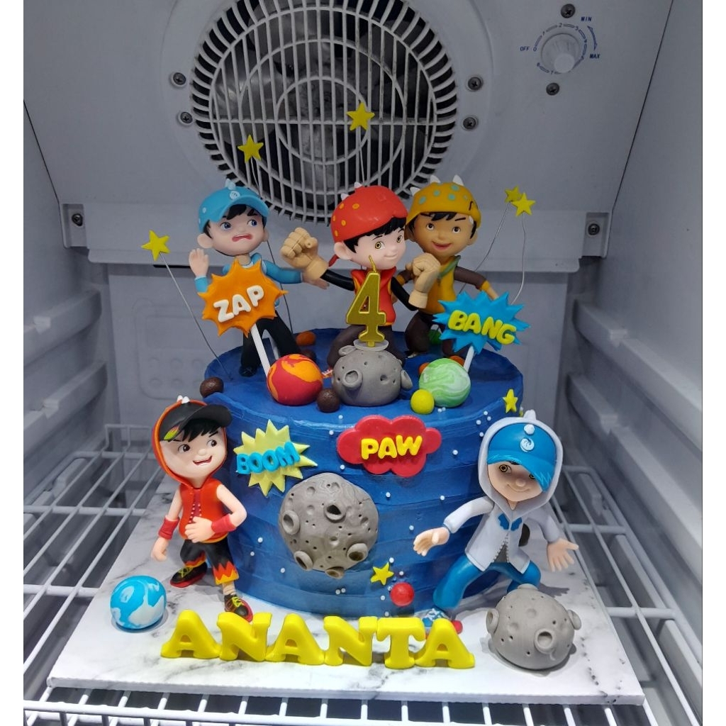 cake ultah boboiboy/ cake birthday karakter boboiboy/ kue ulang tahun tema boboiboy