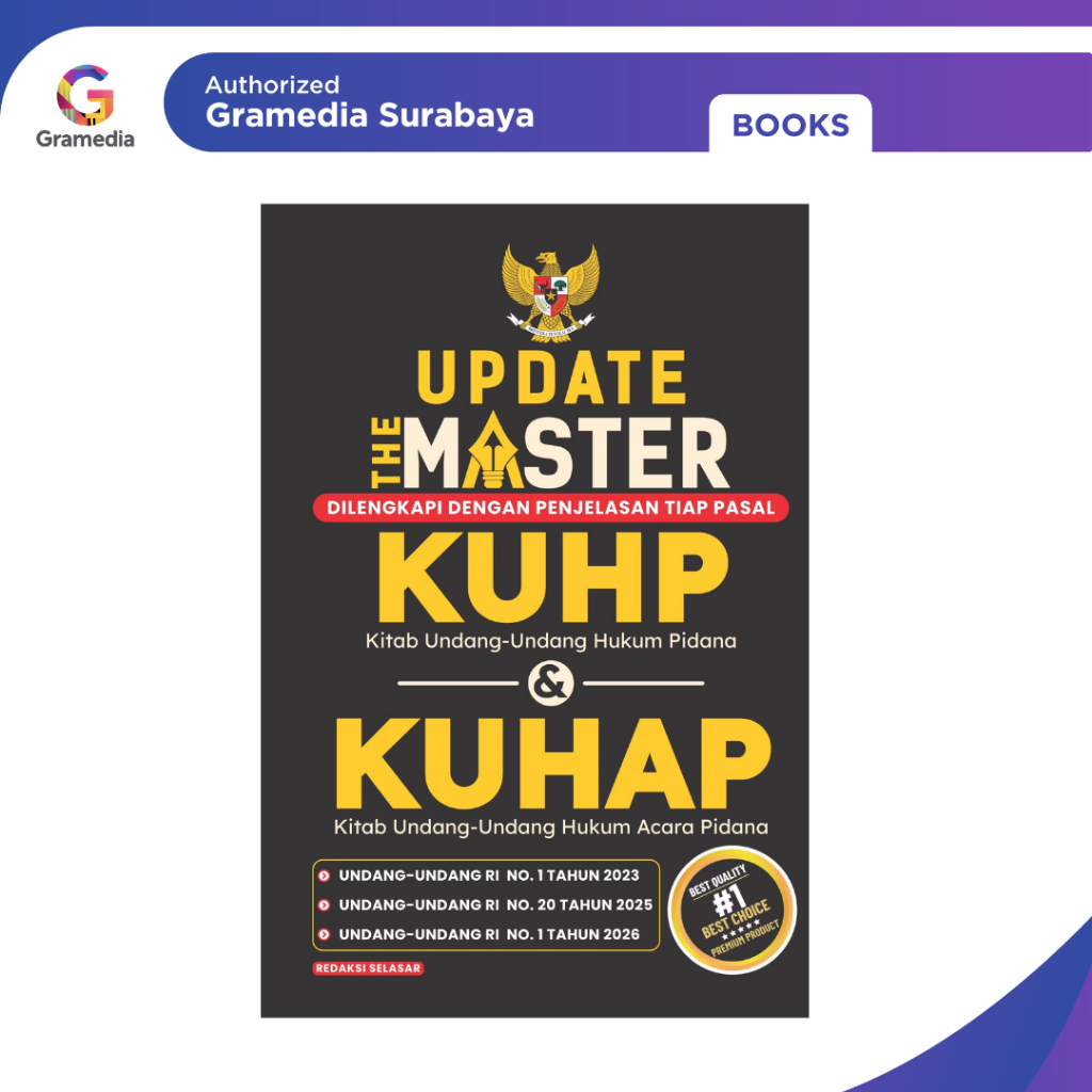 Gramedia Surabaya - Update The Master KUHP & KUHAP