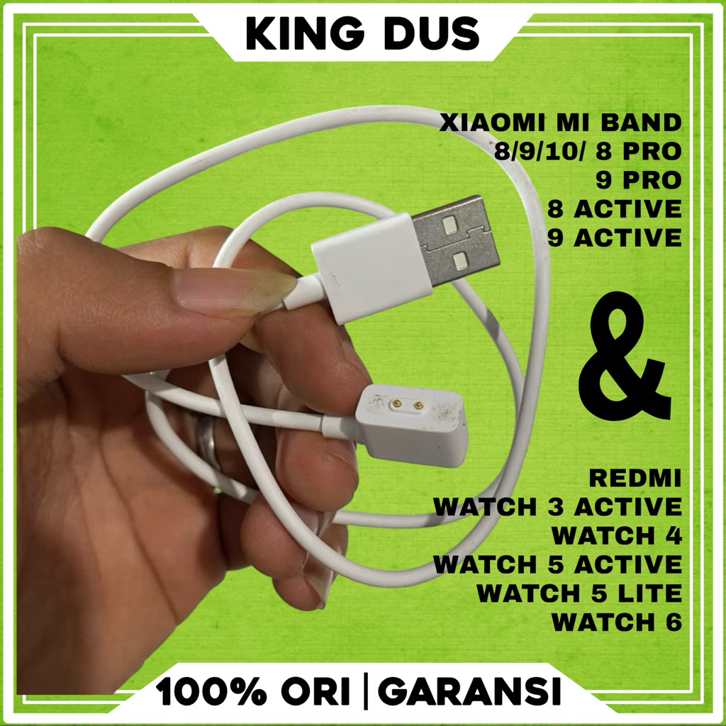 KABEL CHARGER CABLE MAGNETIC XIAOMI MI BAND 8/9/10/ 8 PRO/ 9 PRO/ 8 ACTIVE/ 9 ACTIVE/ REDMI WATCH 3 