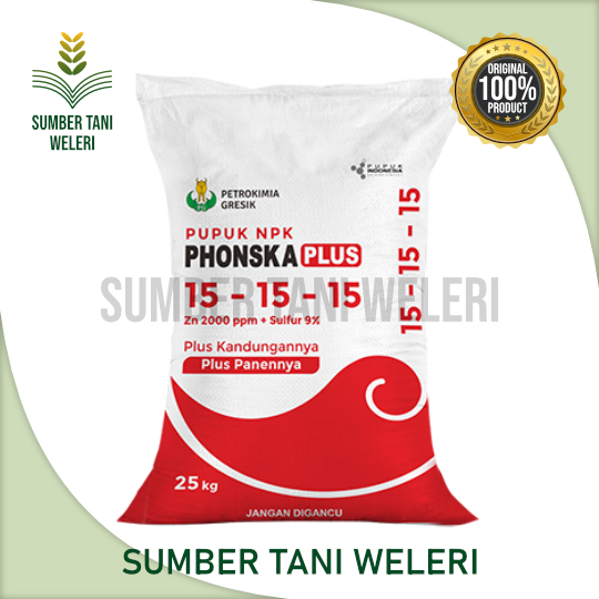 PUPUK NPK PHONSKA PLUS 15-15-15 - KEMASAN PABRIK - ISI 25KG - PT PETROKIMIA GRESIK