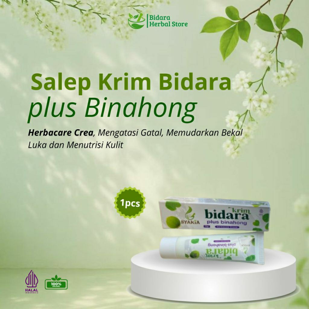 Salep Krim Bidara dan Binahong original | Salep untuk Gatal Herbacare cream