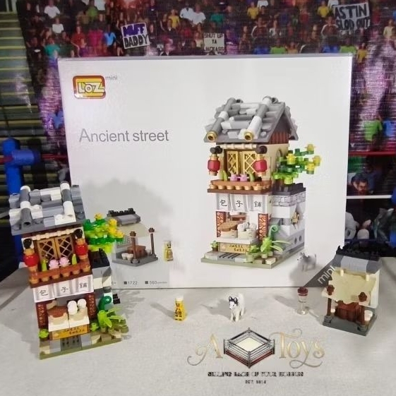 LOZ Ancient Street 1722 - Bun House Toko Bakpao Ready Display Original
