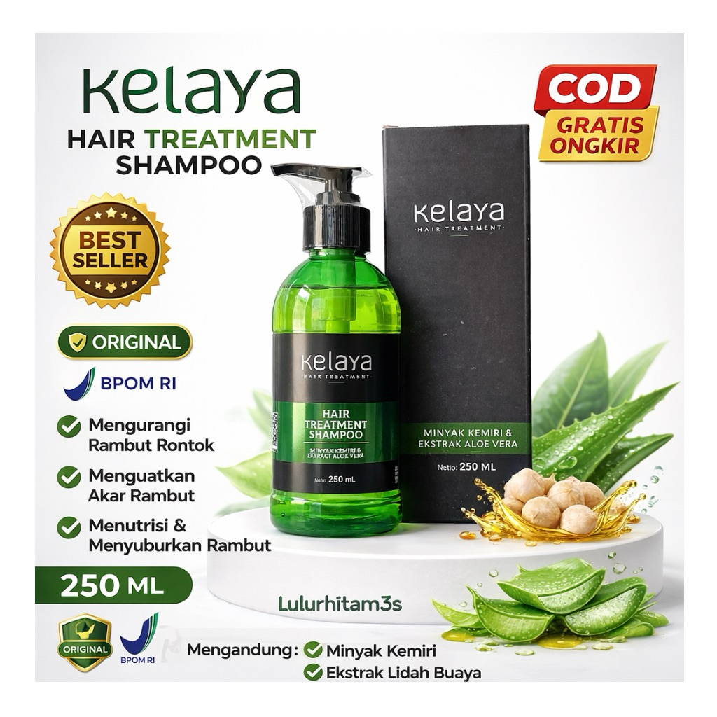 kelaya shampoo / shampoo kelaya / shampoo hijab /shampoo rambut rontok