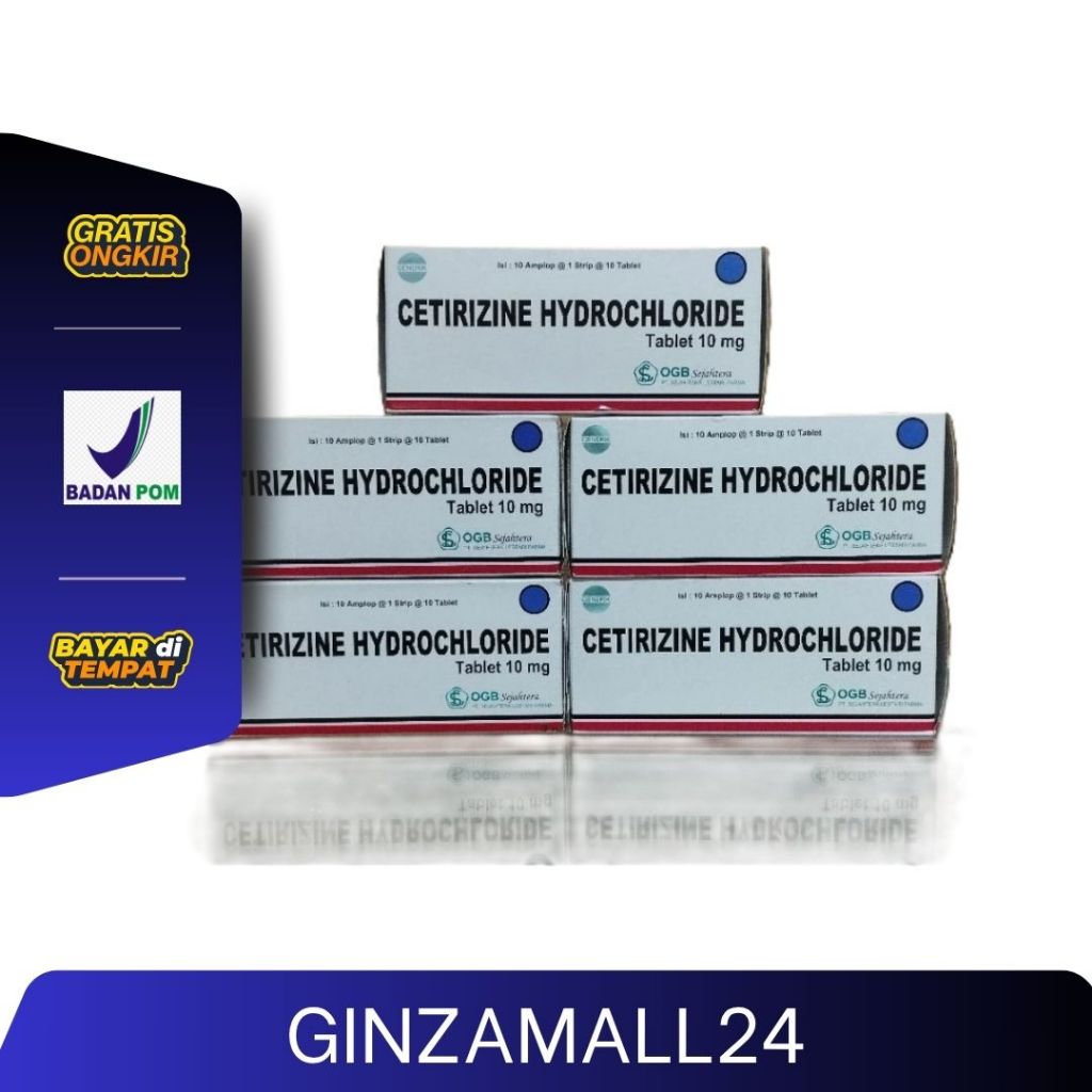 CETIRIZINE 10 MG SEJAHTERA BOX 100 TABLET